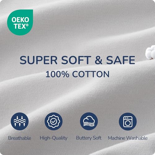 Image of 2.5 Tog Baby Sleep Sack 6-12 Months, Supersoft Quilted Cotton Thermostatic Toddler Sleeping Sack for Babies Infant, 2-Way Zipper Warm Comfy Baby Wearable Blanket