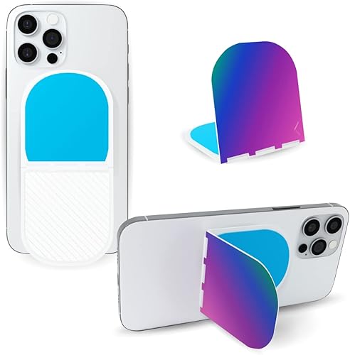 Flipstik Nuevo V2 - Soporte adhesivo plegable para teléfono, pega el teléfono al espejo, ventana, paredes para ver manos libres, selfies o videos -