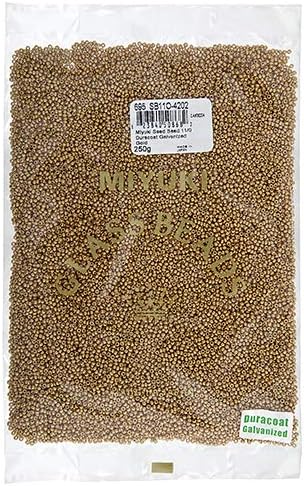11/0 - Duracoat Galvanized Gold DB4202 250Gms Bulk Bag of Japanese Glass Beads