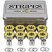 Yellow Jacket Premium Skateboard Bearings, Pro Longboard Bearings, 608, ABEC 9, Washers and Spacers, Yellow Jacket (Pack of 8)