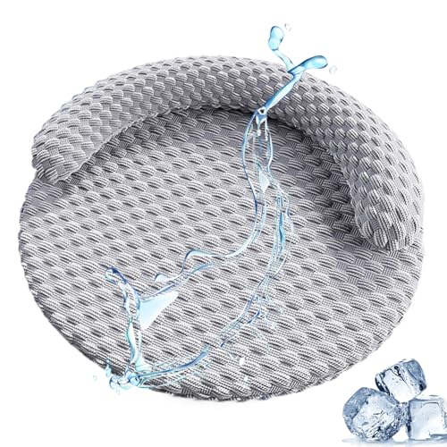 猫冷却マット-45x60cm犬用快適な洗えるカウチブランケットマット|屋内屋外車ケージ用の多用途の非滑り止めベッド クッシ ョン子犬の子犬ペットレスト冷却毛布