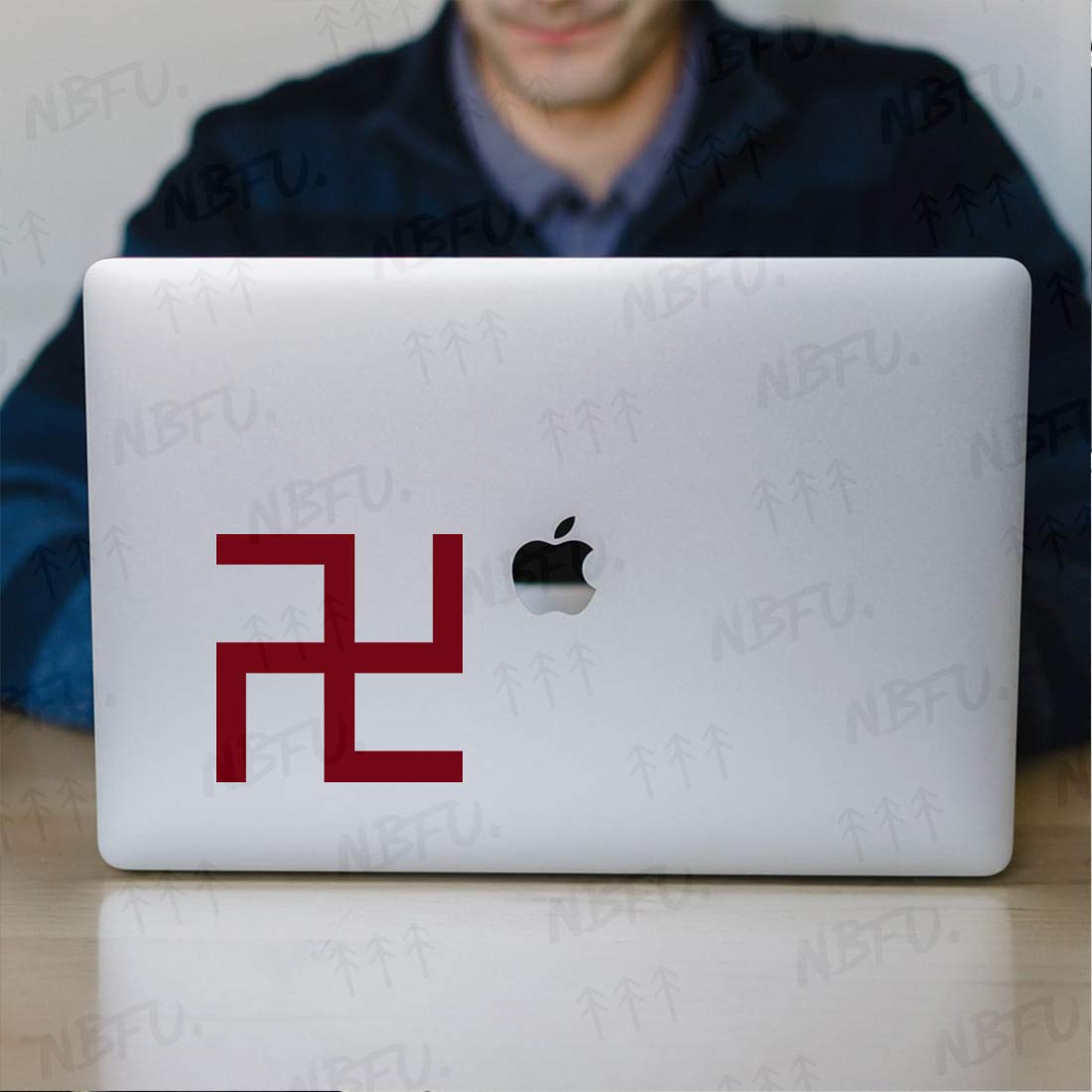 Swastika Jainism Hinduim Religious Symbols 1 Burgundy Set Of 2