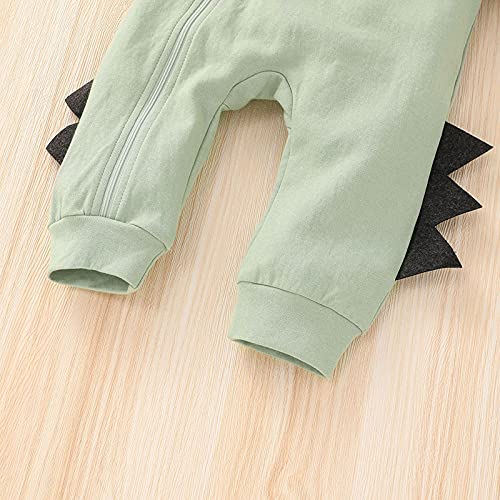 Newborn Baby Boys Girls Cartoon Dinosaur Halloween Outfit Hoodie Romper Jumpsuit Outfits Clothes3