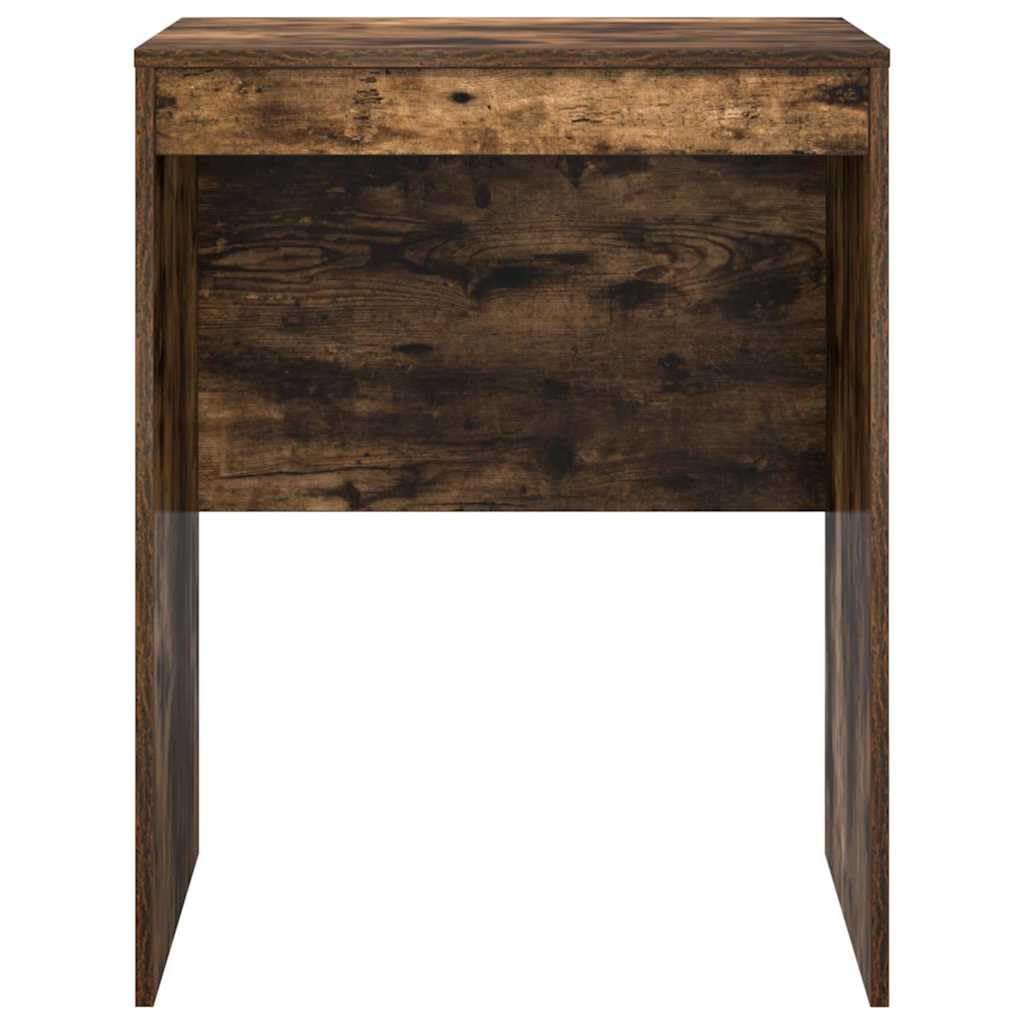 Scrivania affumicatura 60 x 50 x 76 cm, materiale in legno, computer compatto e ufficio desk, design moderno per la casa, con ripiano per lavorare in modo efficiente