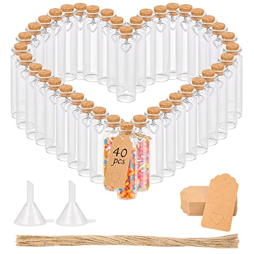 【TEST PROVETTE CON TAPPI】 Come regalo per gli ospiti di un matrimonio in casa, la migliore lavorazione è realizzata in puro vetro trasparente e sughero naturale, con un pratico set di accessori.