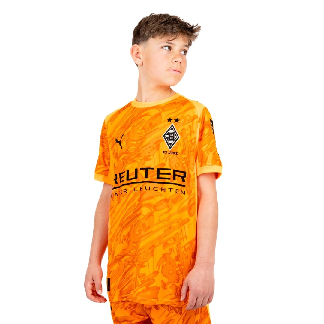 PUMA Offizielles Torwarttrikot „Heat Fire 25/26“ Junior | Borussia Mönchengladbach | Kurzarm, dryCELL, Gladbach Kindertrikot