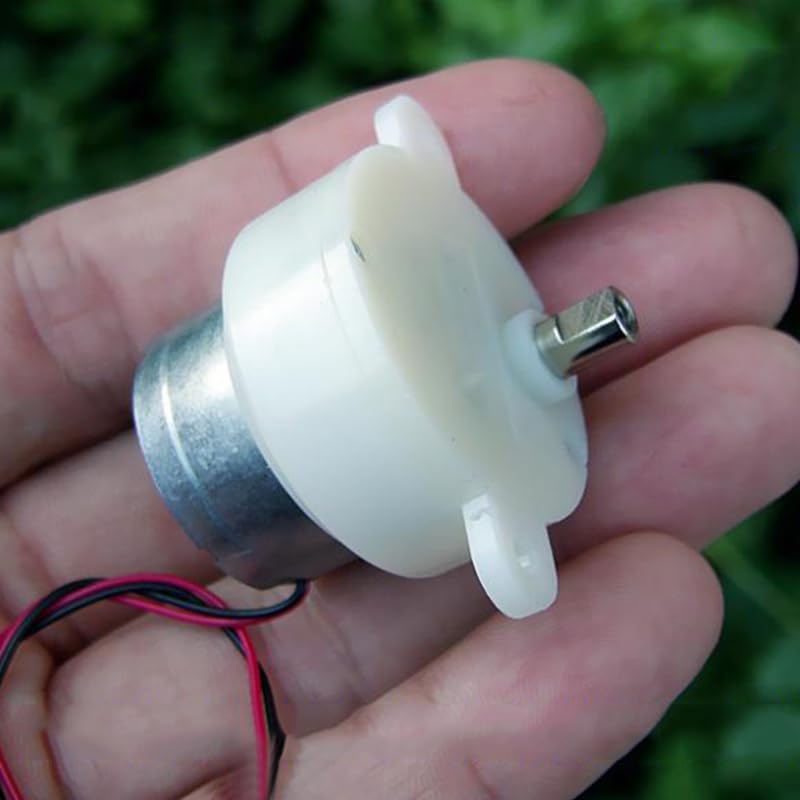 300 Turbo Worm Gearbox Gear Electronic Starter DC 6V-12V Slow Speed 7.5RPM Speed Reducer Mute Reduction Electronic Starter DIY Toy Model