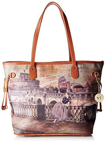 YNOT I-319, Borsa a Spalla Donna, Multicolore