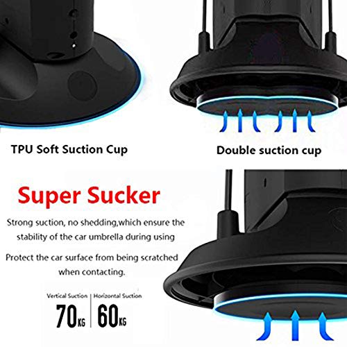 Semi-Automatic Automobile Protection Umbrella, Tent Movable Carport, Folded Car Protection Umbrella Sunproof Sun Shade, Universal(138''X72'')