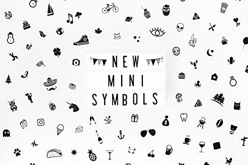 My Cinema Lightbox Mini Symbol Pack: 130 Fun Black Symbols for Mini Light Box