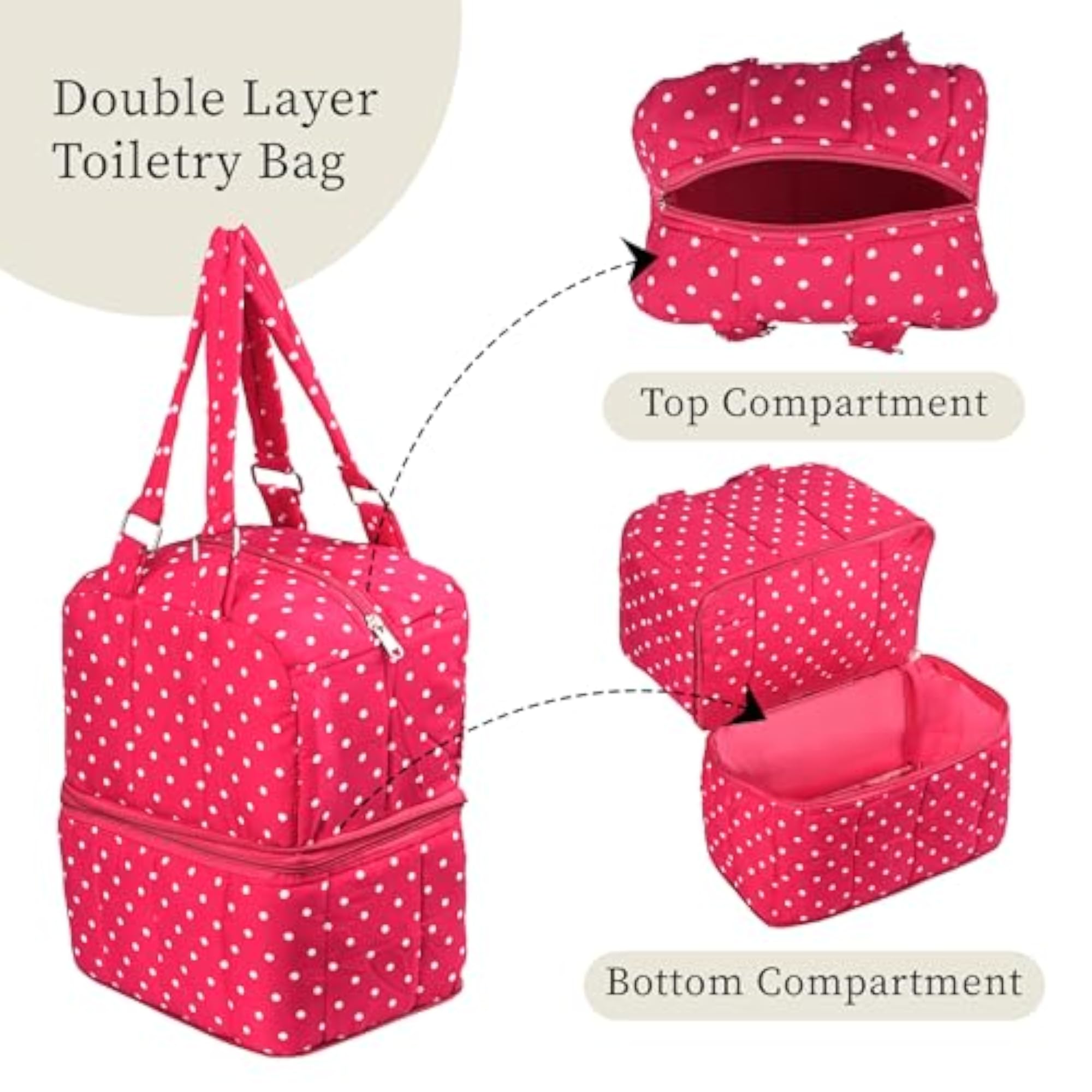 Stylish Cotton Handbag for Women & Girls with 2 Compartments