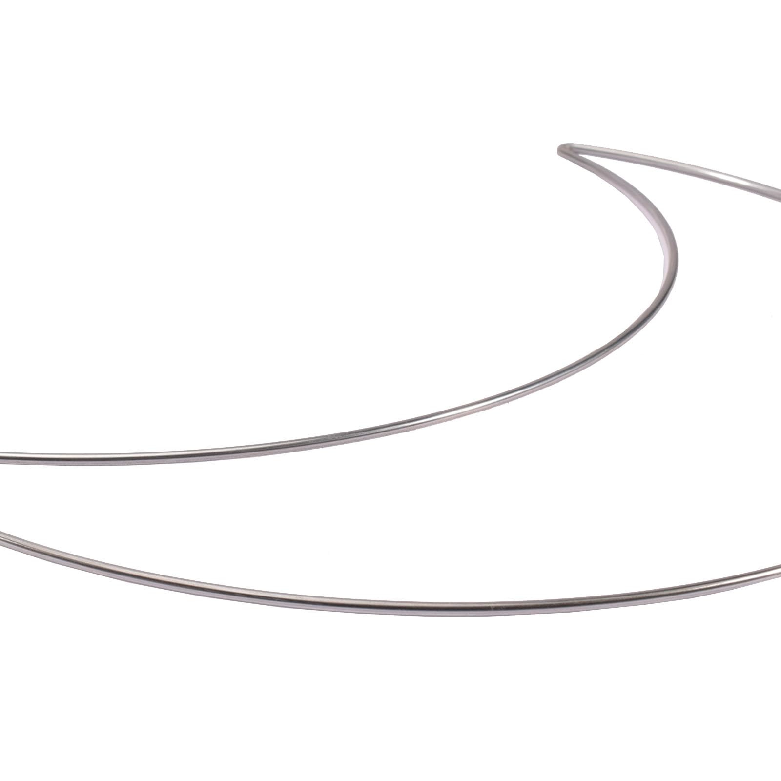 Vaessen Creative Cœur En Métal 25 Cm X 3 Mm-Cerceau Argenté Pour Attrape- Rêve, Broderie, Décoration, Art Mural, Macramé Et DIY, 27,8 X 27,7 X 0,7 Cm