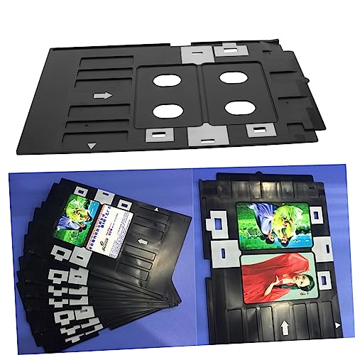 PLAFOPE PVC Card Printer Tray Sturdy Reusable Id Card Printing Tray for Practical Design with Fine Workmanship for Prints Home Office School - Thumbnail 6
