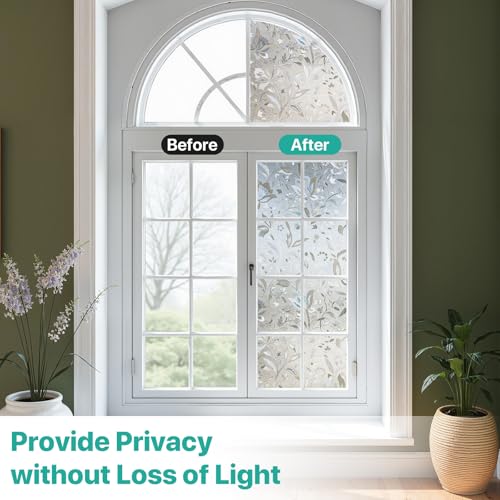 Vinilo decorativo para ventana 3D efecto vidriera 17.7 x 78.7 in miniatura 5