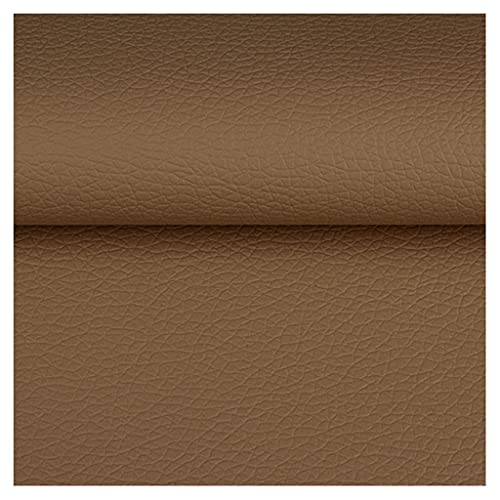 Tissu en similicuir de litchi marron 140cm pour grands sacs et loisirs créatifs