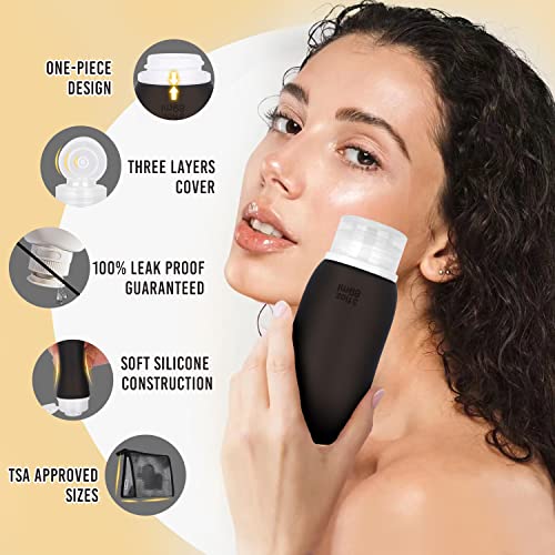 13 Pack Travel Bottles - Morfone Leakproof Travel Containers for Toiletries TSA Approved Silicone Travel Accessories Squeezable Refillable 2oz 3oz for Cosmetic Shampoo Conditioner Lotion (BPA Free)