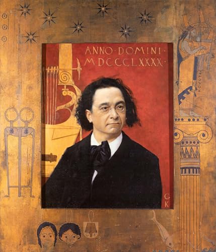 Tableaux sur toile portrait du pianiste Pembauer Klimt decoration