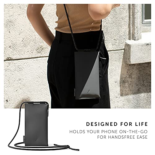 Native Union Sling Tech Carrier – Water-repellent Adjustable Crossbody Pouch for Phone & Essentials, Stores Cards, Cash, Keys & More – 2 Zippered Compartments with Light Protection (Slate)3