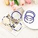 YUZHEJIE 6PCS Blue Friendship Bracelets for Women Blue Bracelet Royal Blue String Bead Friendship Bracelet Kit Gifts