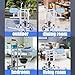 Juodkeo 3-in-1 Hydraulic Patient Lift for Home, Adjustable Height Lift Chair, 330 lbs Weight Capacity, Bed to Shower Toilet Wheelchair Mobility Aid