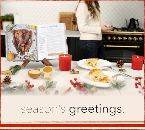 Willow & Croft Recipe Holder. Cookbook Stand. Rustic Farmhouse Plate Display Stand, Photo Picture Frame Display, Cookbook Holder, Recipe Book Holder. Distressed Cook Book Stand for Kitchen Counter.