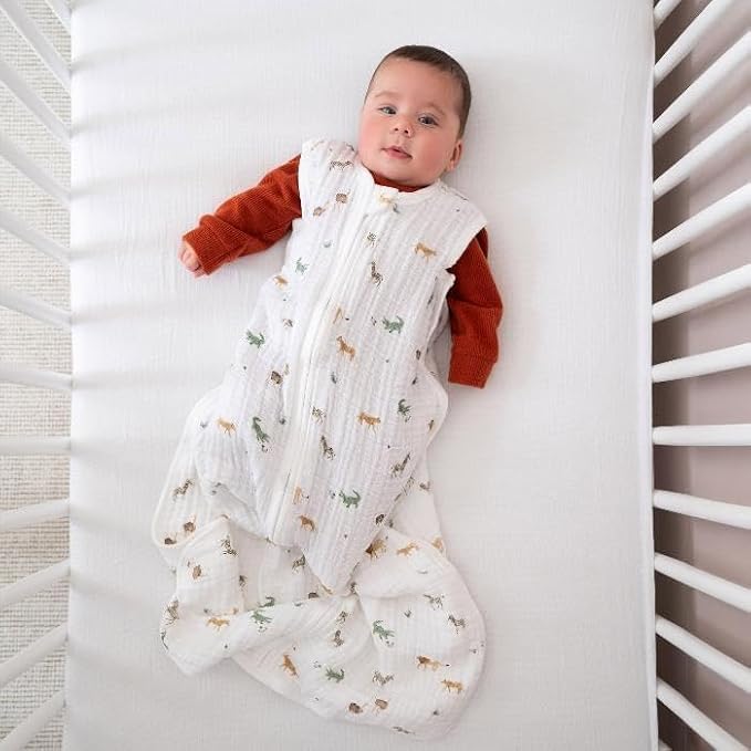 Image of aden + anais Baby Sleeping Bag, Wearable Swaddle Blanket for Girls & Boys, Newborn Sleep Sack, Breathable & Lightweight