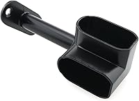 Vista 4 de HJGarden 2 piezas de esquina ovalada de 90 grados para armario de barra de armario, soporte de soporte de tubo, accesorios de armario, riel de ropa