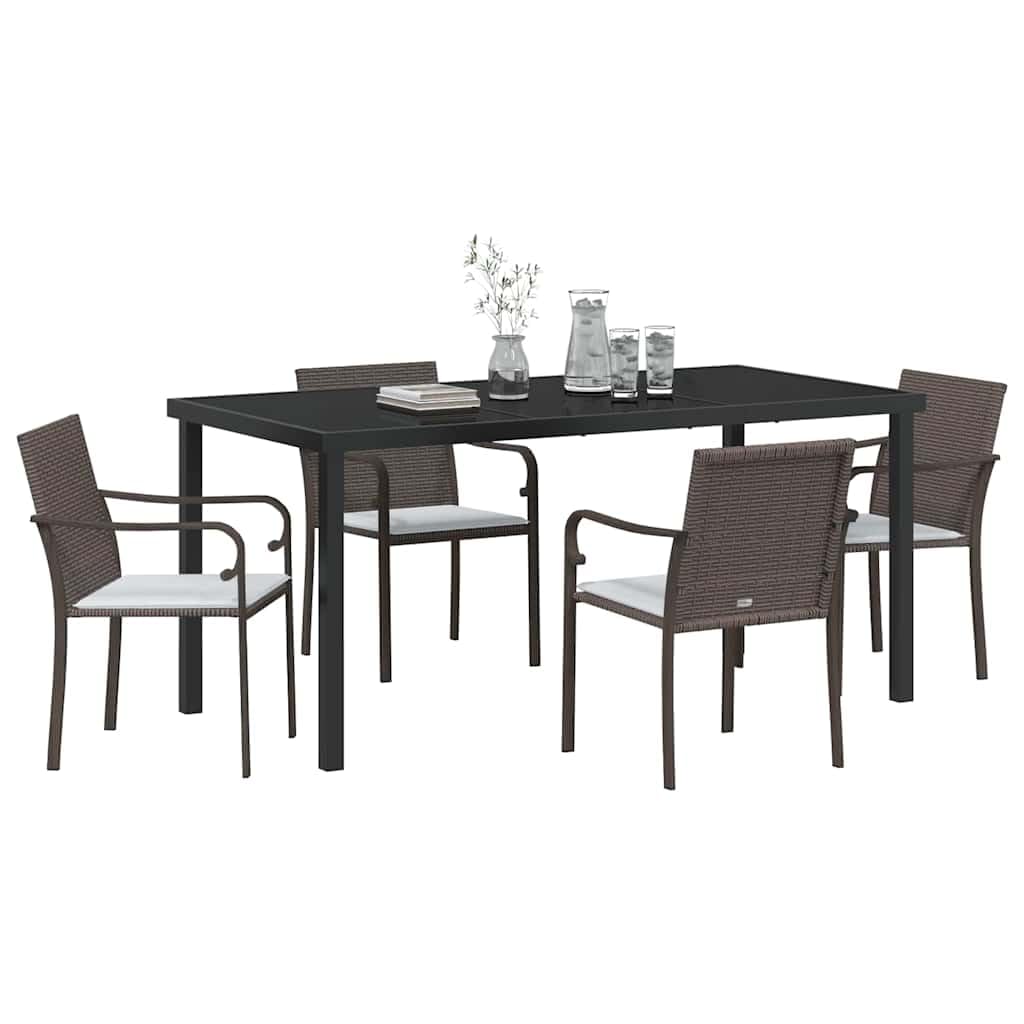 Mobilier moderne pour jardin et terrasse vidaXL set de table 5 pièces repas d'été
