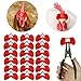 21 PCS Pinless Peepers with Pliers Chicken Peepers Eye Glasses Pheasant Poultry Blinders Spectacles Anti-Pecking Plier Tool by For Happy Pets