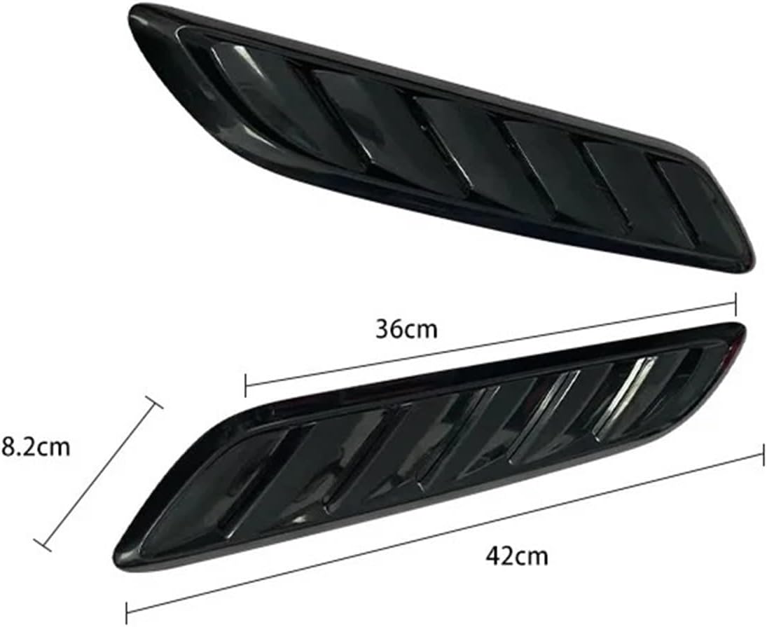 Car Front Hood Scoop Decorative Trim Cover Compatible with Accessories A1 A3 A4 A5 A6 A7 A8 Q2 Q3 Q5 Q7 Q8 R8(Carbon Look)