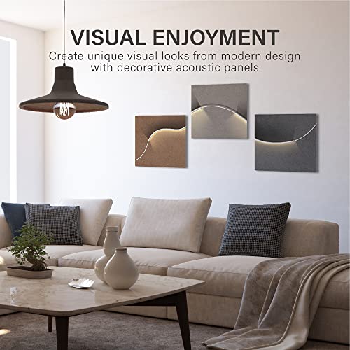 Olanglab Acoustic Panels, 3 Pack 15.75"X15.75" Acoustical Soundproof Wall Panels,Decorative Sound Proofing,Reduce Noise And Echoes,Studio Acoustic Treatment Type7 #TOP3