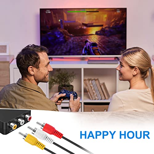 Tobysome 2Pcs N64 Av Cable,N64 Av To Hdmi Cable Audio Video Av Cable Cord Compatible With Nintendo 64 N64,Gamecube Gc,Super Nintendo Snes,Game Console Accessories Av/Tv Cable thumb #2