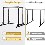 Bongkim Dip Bar, Heavy Duty Dip Station with 7 Height Levels, 800lbs Adjustable Parallel Bars for Tricep Dips Pull-Ups L-Sits Calisthenics Exercises Strength Training for Home Gym Outdoor - Image 5
