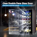 BLACK+DECKER BD61526 Wine Cellar, Black Cabinet with Gray Door Accent - Image 2