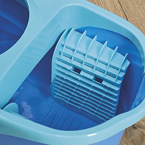 Spontex Express System+ XL, Bodenwischer-Set mit Eimer und Rotationssystem, schnelle und mühelose Reinigung, inkl. Mikrofaserbezug, 1 Set – Bild 6