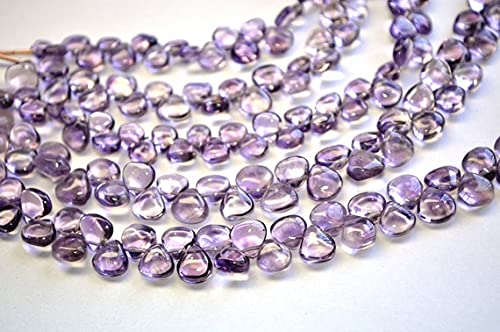 Perles améthyste en cœur pour créer vos colliers bohèmes et chics