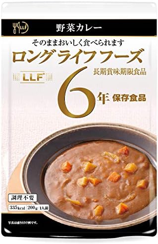 Amazon 常温で5年超の長期保存 そのまま食べられるおいしい防災備蓄食 野菜カレー 50袋パック Llf ロングライフフーズ おかゆ 雑炊 通販