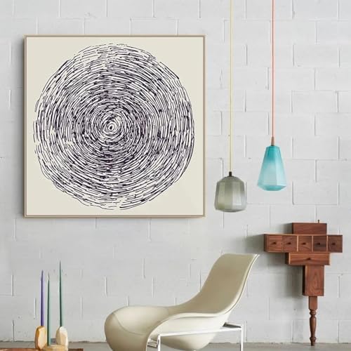 Art mural de salon haut de gamme avec texture rétro et encre traditionnelle