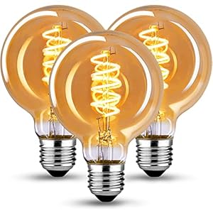 Edison Vintage Gloeilamp E27, E27 LED Vintage Dimbaar 4W Retro LED Lamp Warm Geel 2700K Edison Gloeilamp E27 Vintage…