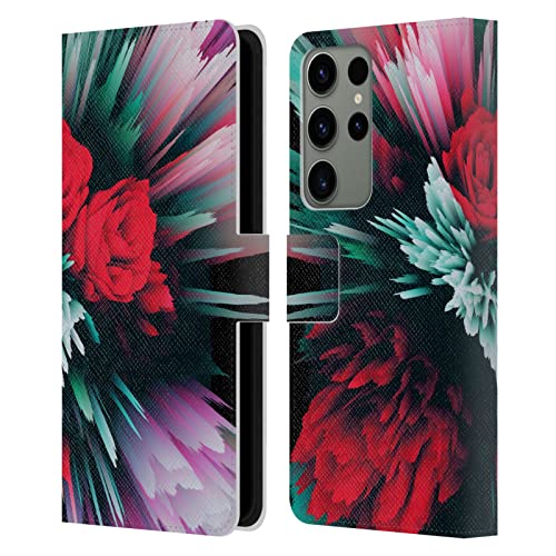 Étui portefeuille Haroulita Bouquet Floral en cuir pour Samsung Galaxy S23 Ultra 5G