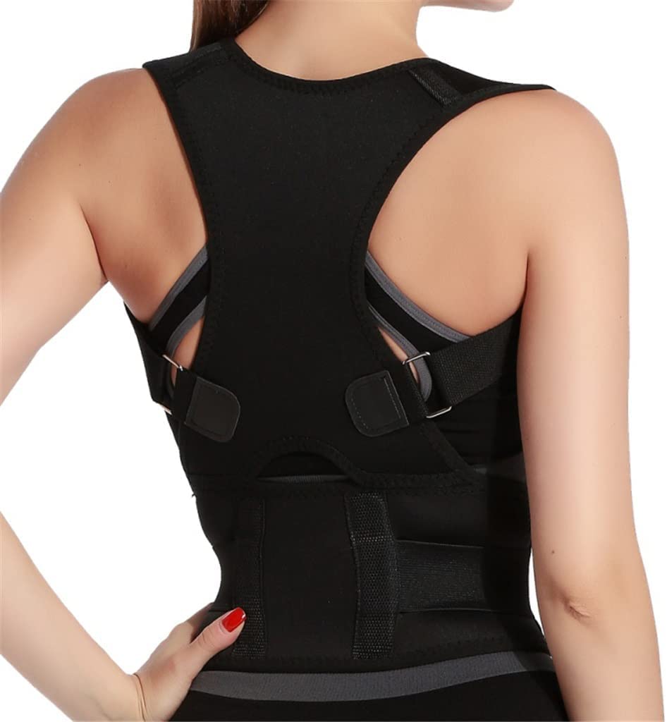 Correttore posturale Regolabile Corsetto per la Schiena Cintura per la Schiena Uomo Donna Supporto Lombare Correttore Dritto