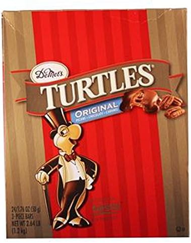Turtles King Size Original Pecans/Chocolate/Caramel Bars, 24 Count (CHOC. CANDY - KING SIZE)