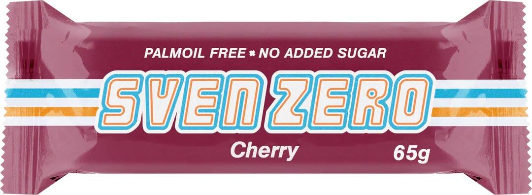 SvenJack Cherry Oat Bars 24 x 125g Multipack, Soft Oatmeal Energy Bars with Real Cherry Pieces, High Carb Snack for Sport, Cycling, Running and Hiking, Individually Wrapped