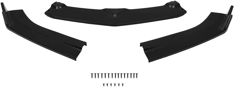 OCPTY 3PCS PP Car Front Bumper Spoiler Lip fit for 2015-2018 for Chevrolet Camaro