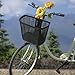 kowaku Bike Basket Storage Basket Cycling Accessories Large Capacity for Mountain Road Bike Picnic Travel Commuting Bicycle Basket, Black