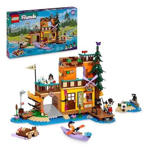 LEGO Friends Adventure Camp Water Sports Building Toy for Kids, Role-Play Gift Idea for 7 Plus Year Old Girls and Boys, with 3 Mini-Doll Characters and a Bear Figure, Educational Set 42626