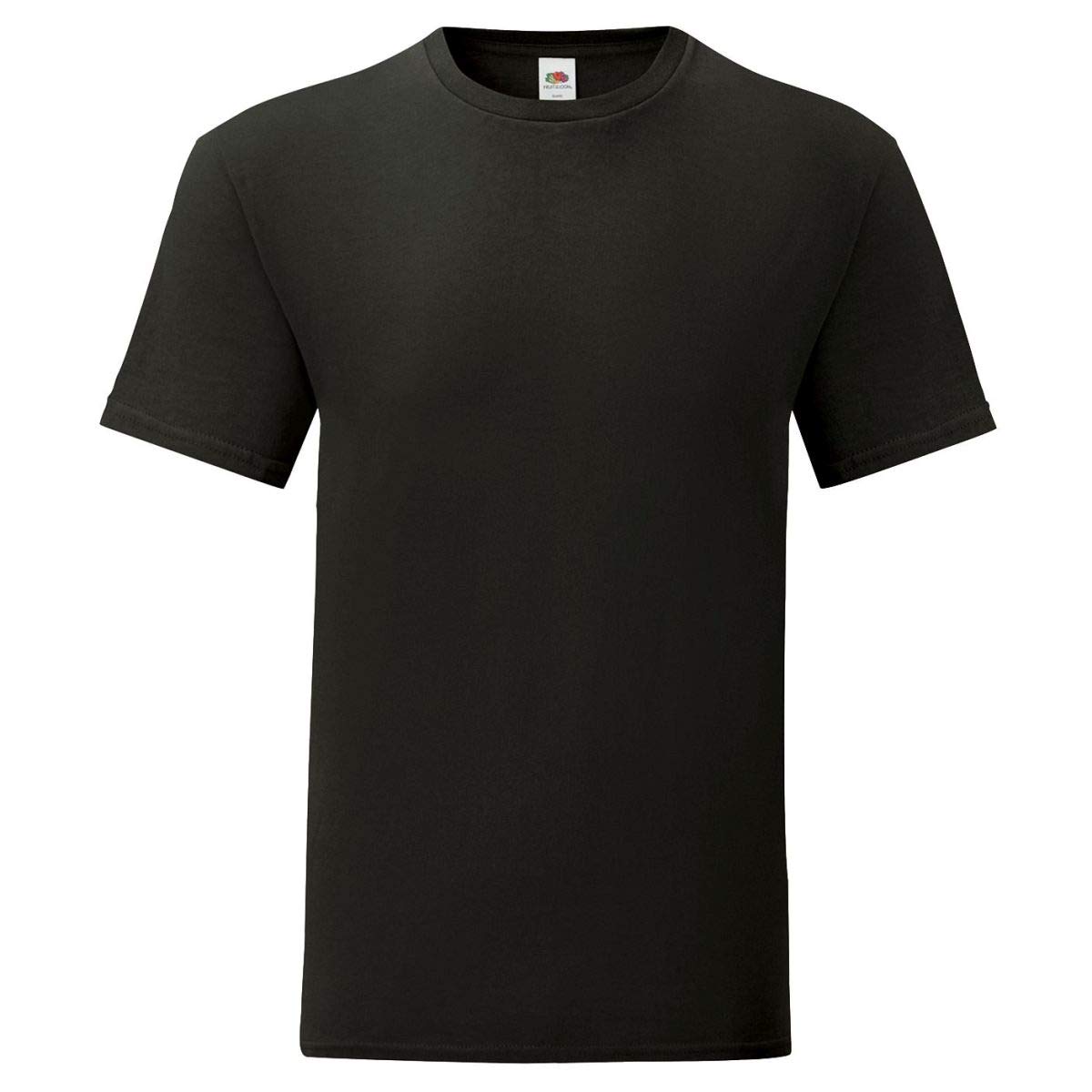 Fruit of the Loom Super Premium Short Sleeve Crew Neck T-Shirt, Black, M