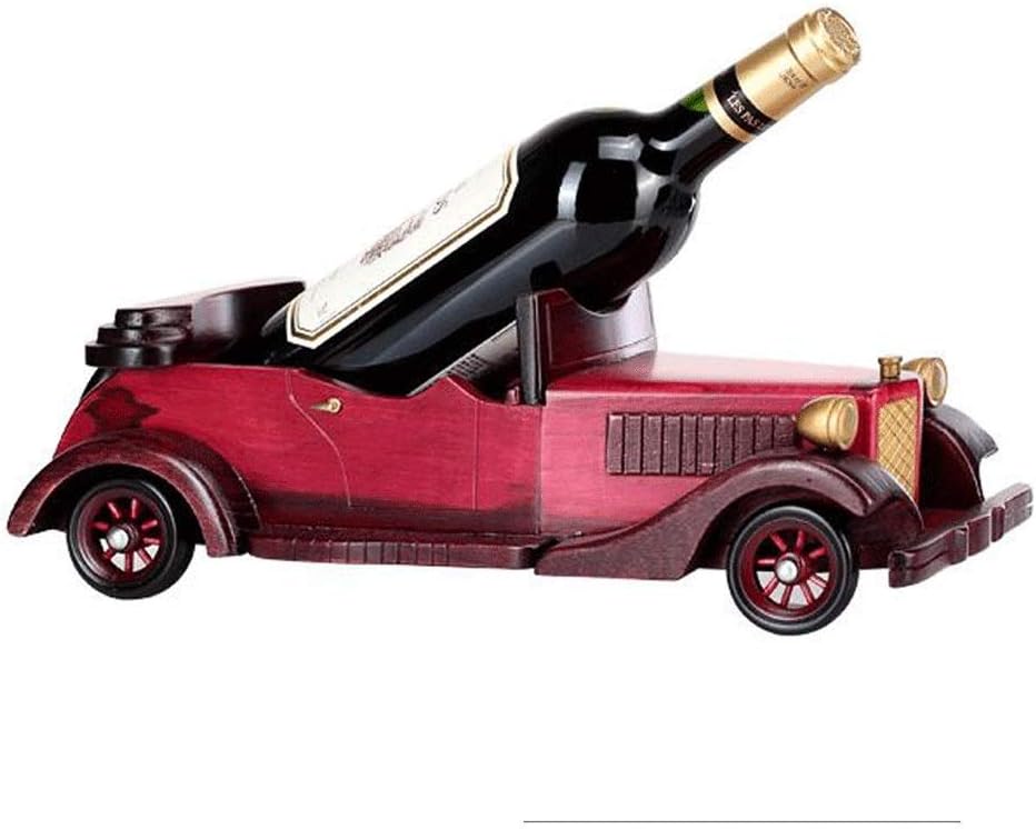 Daily Equipment Wine Rack Simple Tabletop Freestanding Rack Countertop 1 Wine Bottles Holder Display Stand Car Home Table Decor Tabletop Wine Racks (Color : Red Size : 1 Bottles)