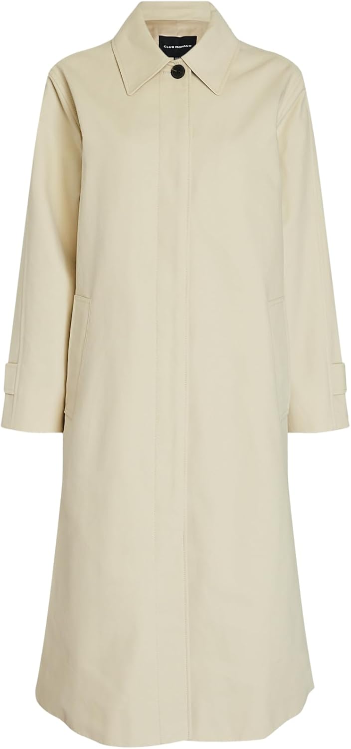Club Monaco womens Women's Gabardine Mac Coat - Image 5