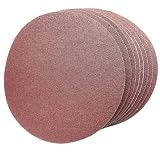Selbstklebende Schleifpapier/251 mm (10 Zoll) hochwertiges Aluminiumoxid-Schleifmittel.Geeignet für Holz,Möbel,Metalloberflächenbehandlung-FEIHU(8 Stück)
